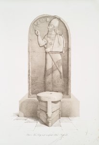 Der König und der Opferaltar in Nimrud [Kalhu] von Austen Henry Layard