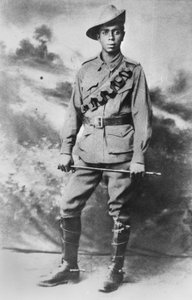 Porträt eines Aborigine-Soldaten, 234 Private (Pte) Walter Christopher (Chris) George Saunders, ca. 1916