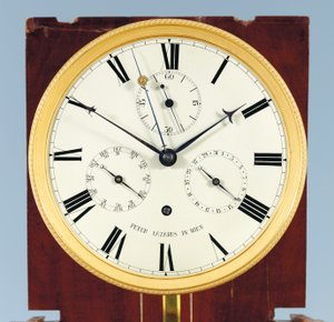 Bodenstanduhr mit Zeitgleichung und Vollkalender