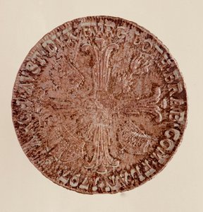 Österreichischer Silberthaler von Kaiser Franz II. (Franz I. von Österreich oder Franz II. des Heiligen Römischen Reiches) (1768-1835) 1797. Durchmesser 4 cm, Neapel, Archäologisches Museum