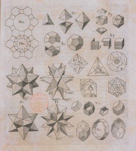 Geometrische Formen, aus Harmonices Mundi von Johannes Kepler, veröffentlicht in Linz, 1619 von Austrian School