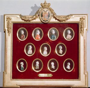 Joseph II. (1741-90) Römisch-deutscher Kaiser und König von Böhmen und Ungarn und seine Brüder und Schwestern, einschließlich seiner Schwester Marie-Antoinette (1755-93)