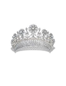 Kochert antikes Diamant-Tiara von Austrian School