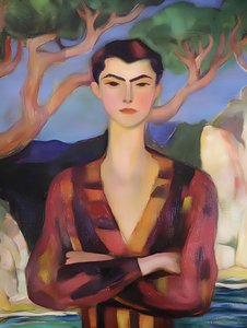 Stilvolle Figur an der Küste von Avanesova Elena
