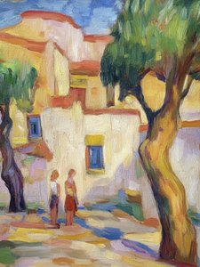 Sonniger Dorfspaziergang von Avanesova Elena