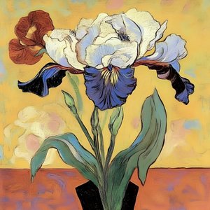 Lebendige Irisblüte von Avanesova Elena