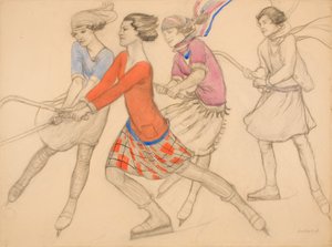 Hockey auf dem Eis von Averil Mary Burleigh