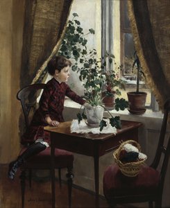 Innenraum mit Kind von Axel Hjalmar Ender