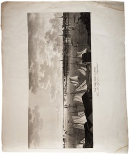 New Yorker Hafen, von Brooklyn nach Long Island, aus einem Atlas der Vereinigten Staaten, 1824 von Axel Leonhard Klinckowström