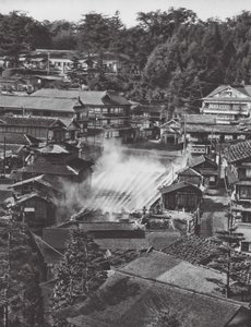 Japan: Kusatsu, Schwefelquellen