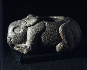 Aztekische Kunst: Ometochtli, Gott des Rausches