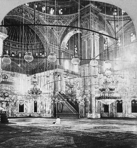 Innenraum, Moschee von Muhammad Ali, Kairo, Ägypten, 1899
