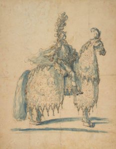 Reiter in Festtagskleidung von Baccio del Bianco