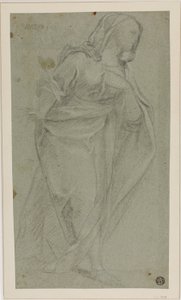 Stehende drapierte weibliche Figur
