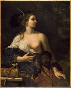 Türkische Frau mit schwarzem Kind, ca. 1650-1670
