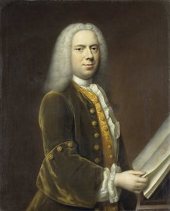 Porträt eines Mannes, wahrscheinlich Cornelis Troost (1696-1750) von Balthasar Denner