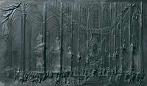 Die Krönung Maria Theresias im Dom zu Prag zum "König" von Böhmen am 12. Mai 1743 von Balthasar Ferdinand Moll