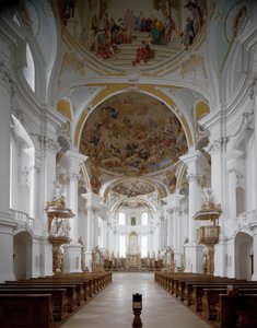 Innenansicht der Klosterkirche von Architekt Johann Balthasar Neumann von Balthasar Neumann