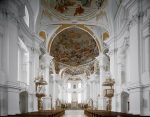Innenansicht der Klosterkirche von Architekt Johann Balthasar Neumann von Balthasar Neumann