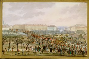 Kaiserin Karoline Augusta, vierte Frau von Kaiser Franz I., zieht am 10. November in Wien ein
