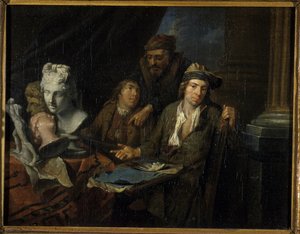 Atelier des Künstlers, 1703 von Balthasar van den Bossche