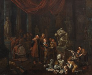 Das Atelier des Bildhauers von Balthasar van den Bossche