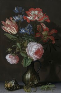 Blumenstillleben, um 1630 von Balthasar van der Ast