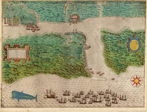 Überfall auf die spanische Siedlung St. Augustine in Florida