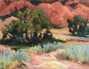 Mesa bei Ghost Ranch, ca. 1980-95 von Barbara Cleary