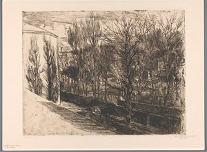 Blick aus meinem Atelier (Panorama) von Barbara Elisabeth van Houten (signed by artist)