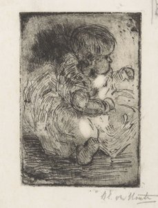 Porträt von H.W. Mouton als Baby