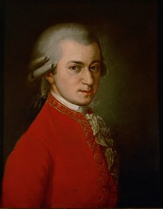 Wolfgang Amadeus Mozart (Öl auf Leinwand)