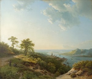 Blick über Heidelberg, 1837 von Barend Cornelis Koekkoek