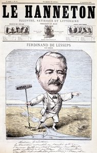 Ferdinand de Lesseps - von Gédéon, in „Le Hanneton“ vom 12.09.1867