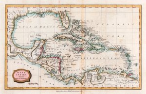 Karte der Westindischen Inseln, 18. Jahrhundert