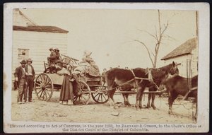 Abreise vom alten Anwesen, Centreville, Virginia, 1862, aus Bradys Album Gallery, Nr. 306