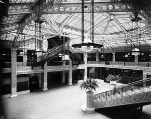 Lobby des Rookery Building, Chicago, Illinois, USA von Barnes and Crosby
