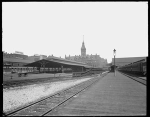 Wells Street Station, Chicago, Illinois, USA, ca. 1905 von Barnes and Crosby