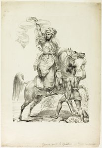 Berittener Mameluken-Häuptling ruft um Hilfe von Baron Antoine Jean Gros