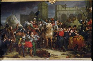 Der Einzug von Heinrich IV. (1553-1610) in Paris, 22. März 1594 von Baron François Pascal Simon Gérard