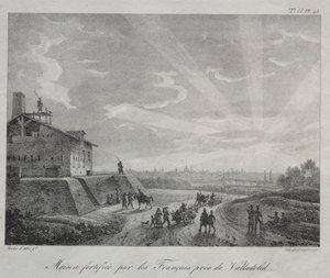 Spanische Kampagne: Ein von den Franzosen befestigtes Gebäude in der Nähe von Valladolid von Baron Louis Albert Guillain Bacler d