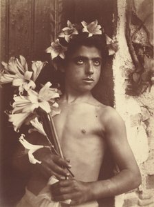Junge mit Lilien