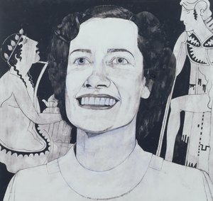 Porträt von Joan Sutherland, Illustration für The Sunday Times, 1970er