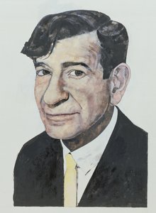 Porträt von Walter Matthau, Illustration für The Daily Mirror Colour Supplement, 1964