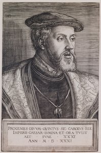 Porträt von Karl V. von Barthel Beham