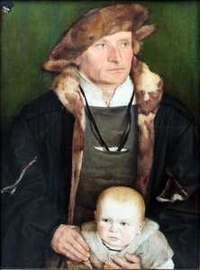 Porträt von Hans Urmiller und seinem Sohn von Barthel Beham