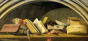 Stillleben mit Büchern in einer Nische, 1442-45 von Barthelemy dEyck