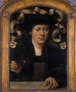 Porträt eines jungen Mannes, 1501-50 von Bartholomaeus Bruyn
