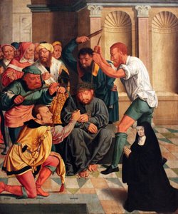 Dornenkrönung Christi mit kniender Benediktinerin als Stifterin