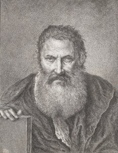 Porträt eines bärtigen Mannes mit einem Buch von Bartholomaeus Ignaz Weiss